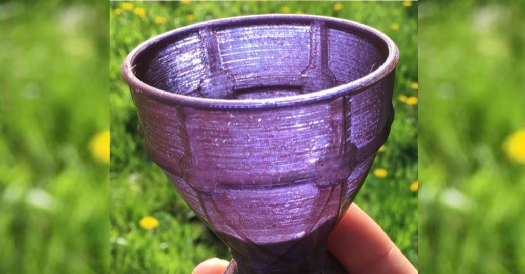 Colour changing cup printed using gold nanoparticle ink Research