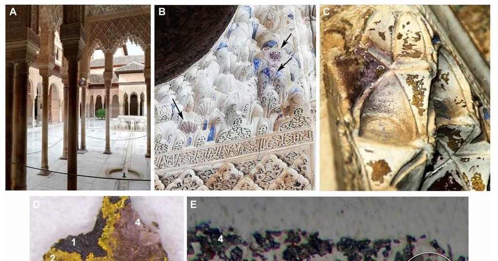 Explaining the | Research World Chemistry Spain\'s gold Alhambra at | mysterious purple