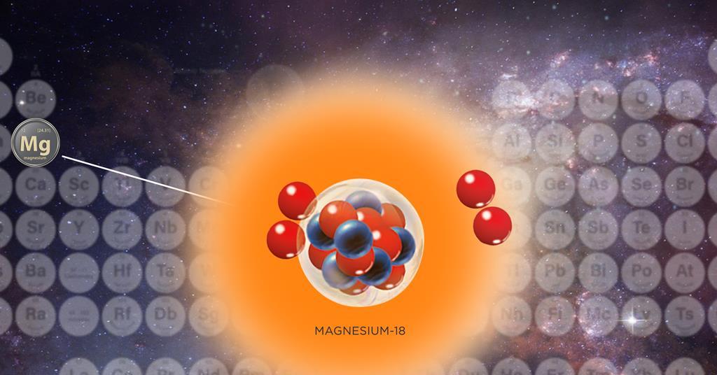 Isotop magnesium berumur pendek dan teringan yang pernah terlalu tidak stabil bahkan untuk menarik elektron |  Riset