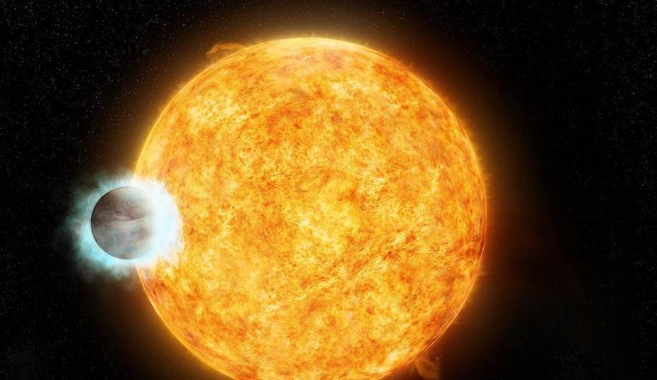 Titanium oxide detected in hot atmosphere of giant Research