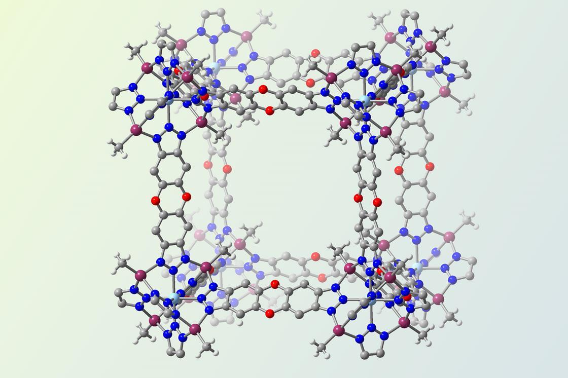 New MOF binds two gas molecules per metal site