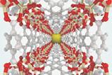 A complex molecular crystal in a lattice shape involving organic and metallic components