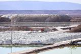Lithium mining pits in Atacama Salt Flat
