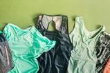 A photograph of old running clothes