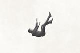 Falling faceless man