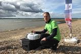 PerkinElmer's Ian Robertson beach sampling microplastics