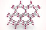 Metal-organic framework (MOF) structure, molecular model
