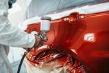 Car being painted
