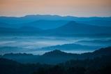 The mountains on the Blue Ridge Parkway