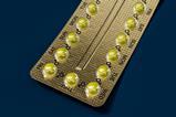 Closeup on a blister pack with male contraceptive pills