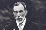 A black and white photo of Sir William Ramsay
