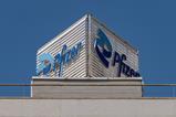 Pfizer logo on building