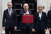 Chancellor holding red budget box