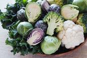 Cabbage, cauliflower, broccoli and Brussel sprouts