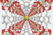 A complex molecular crystal in a lattice shape involving organic and metallic components