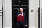 Chancellor holding red budget box