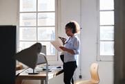 Pregnant employee in the office