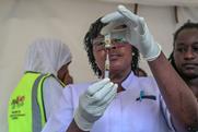 Healthcare worker with lenacapavir syringe