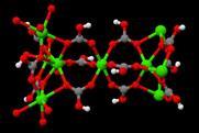 3D visualisation of calcium bicarbonate's structure