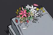 Flowers on grave