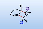 Skeletal structure of the diradicaloid coupling reaction product