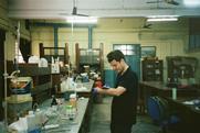 A scientist working in a chemistry lab