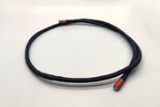 A black cord in a loop