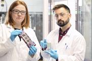 Jenny Edwards and Mike Pascoe with prototype