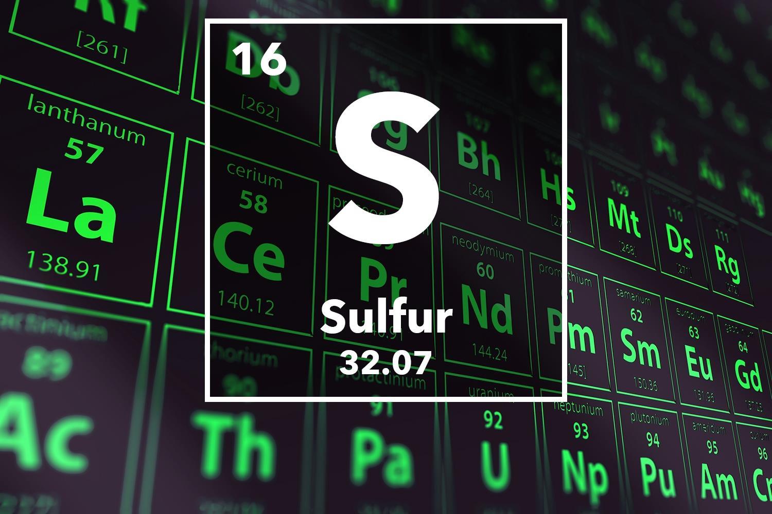 sulfur periodic table