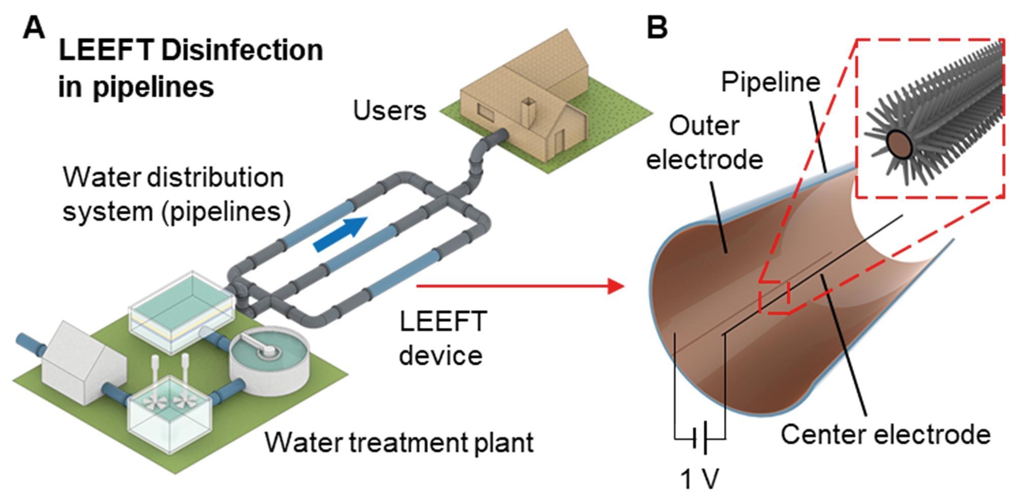 Water pipe technology kills microorganisms with localised electric field - Chemistry World