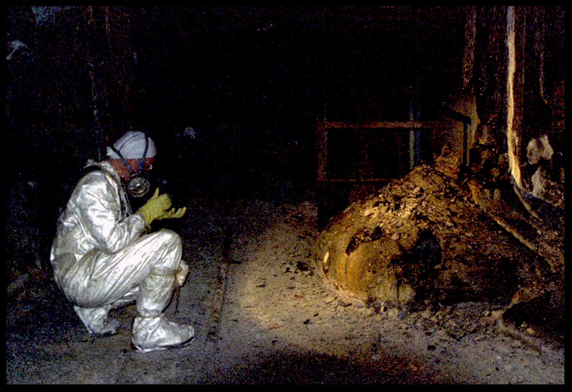 Chernobyl’s intensely radioactive ‘elephant’s foot’ lava ... accident scene diagram 