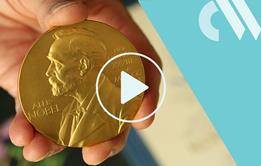 Video thumbnail with play button for website