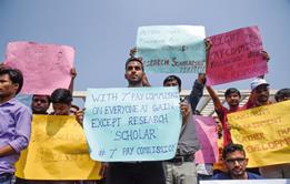 An image from the Silent March By Research Scholars Of IISER For Hike In Fellowship
