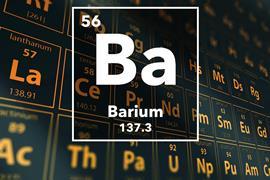 Periodic table of the elements – 56 – Barium