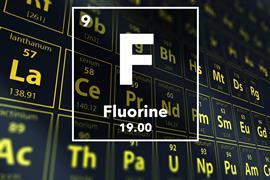 Periodic table of the elements – 9 – Fluorine