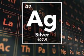 Periodic table of the elements – 47 – Silver