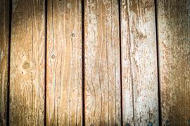 Wooden floorboards