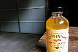 Turpentine bottle