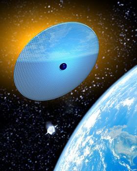 Climate and solar geoengineering illustration concept