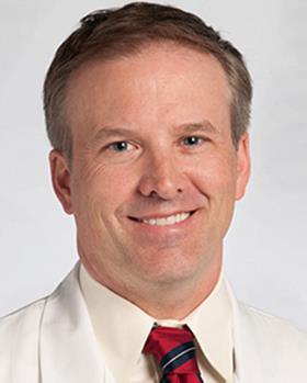 Portrait of Shaun Stauffer, director for the Center for Therapeutics Discovery, Cleveland Clinic Research