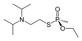 Chemical structure of VX nerve agent