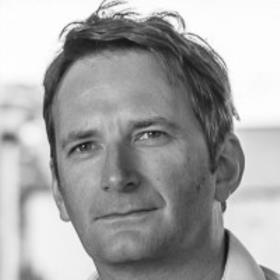 A black and white photo of Professor Matthew Gaunt