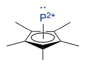 Pentamethylcyclopentadienyl phosphorus dication