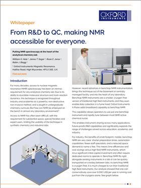 Oxford Instruments_From RD to QC, making NMR accessible for everyone_Whitepaper_Jan-2024-cover