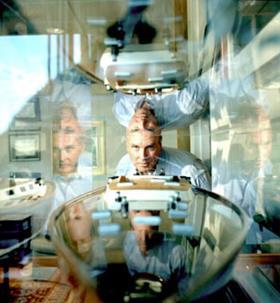 Craig Venter in his office