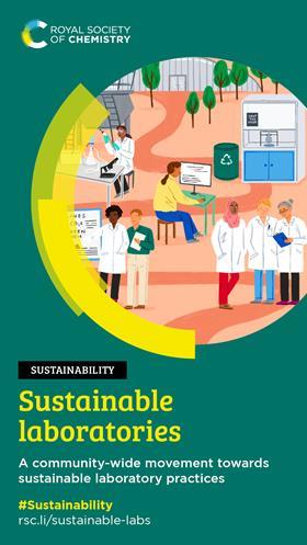 Cover for RSC's Sustainable laboratories report #Sustainability