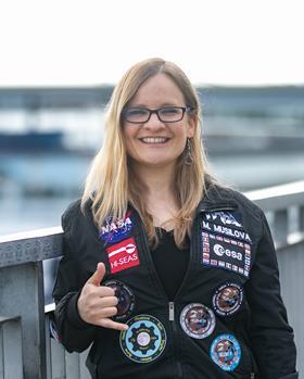 Portrait of Michaela Musilova, astrobiologist and founder of XtremeFrontiers