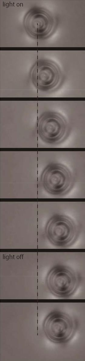 Moving microbeads in liquid crystals