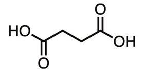 Succinic acid chemical structure