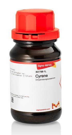 An image showing the new greener solvent Cyrene